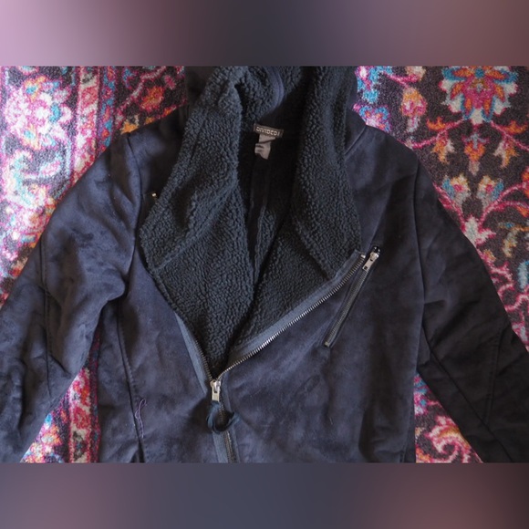 Asymmetrical Shearling winter coat teddy boucle penny lane coat - Picture 2 of 3